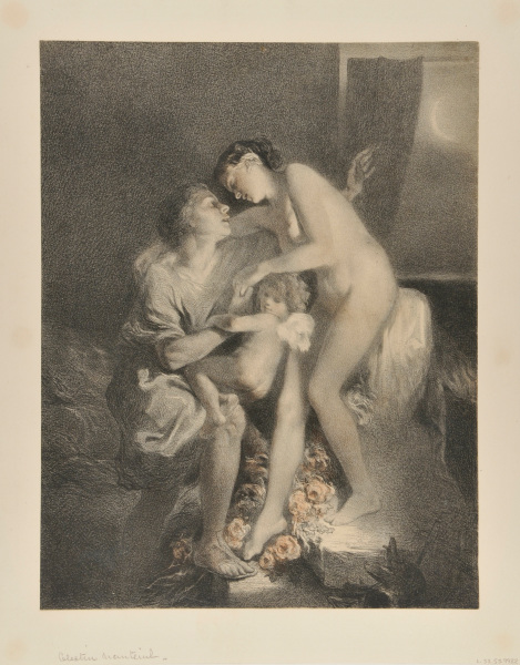 MAN HELPING GIRL DOWN STEPS