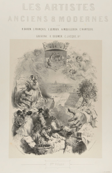 COVER FOR "LES ARTISTES ANCIENS ET MODERNES," VOLUME 9