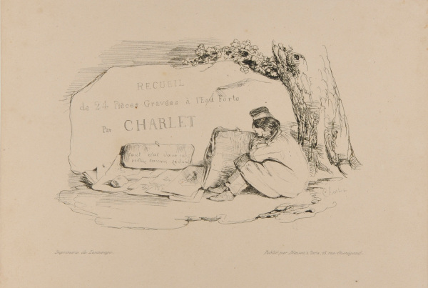 FRONTISPIECE FOR THE SERIES "RECUEIL DE VINGT QUATRE PIÈCES GRAVÉES À L'EAU FORTE PAR CHARLET"