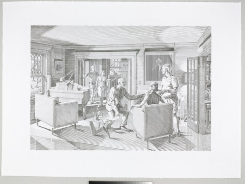 From the portfolio “Open House: Five Engraved Scenes”