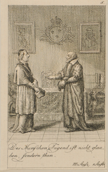Plate 5 from Marie-Joseph Chénier’s “Bartholomäusnacht” for the “Göttinger Taschenkalender fur das Jahr 1791”