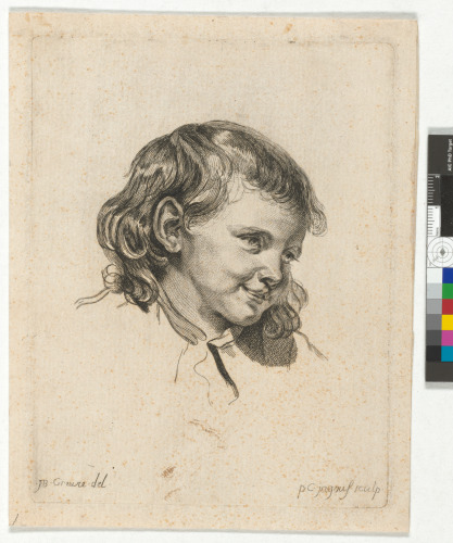 HEAD OF A BOY SMILING