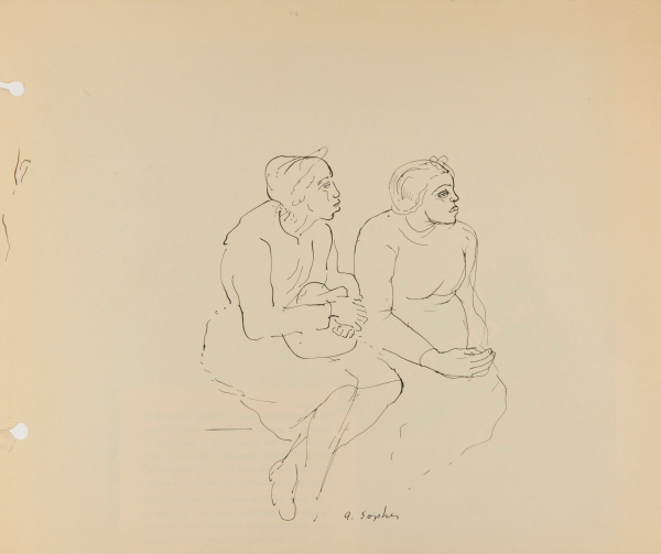 TWO WOMEN SITTING