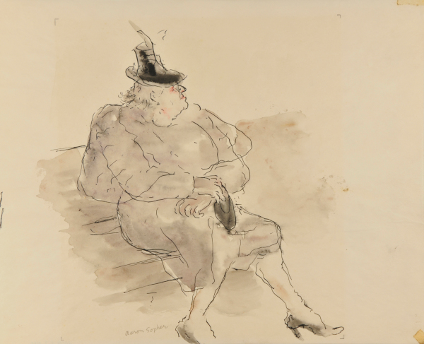 OLD WOMAN ON A BENCH