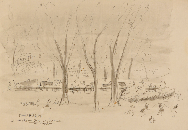 DRUID HILL PARK AT MADISON AVE. ENTRANCE