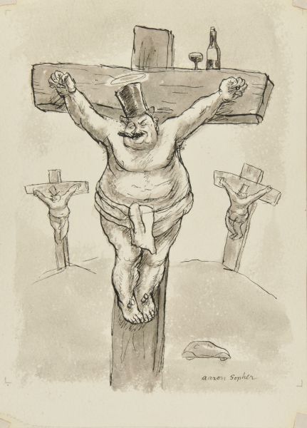 A CRUCIFIXION (RECTO); YOUNG WOMAN SITTING (VERSO)