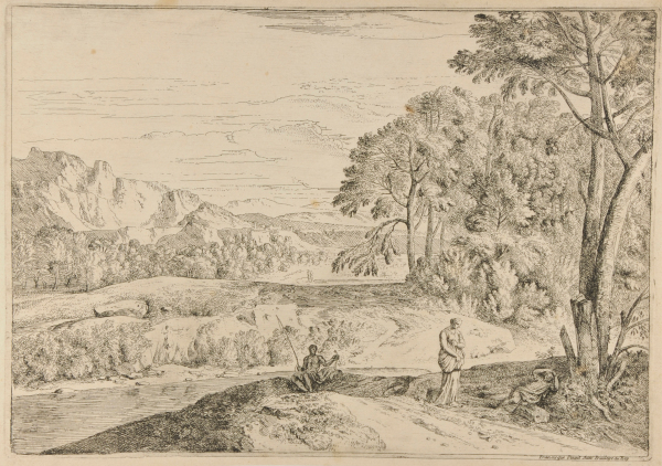 LANDSCAPE WITH A FISHERMAN