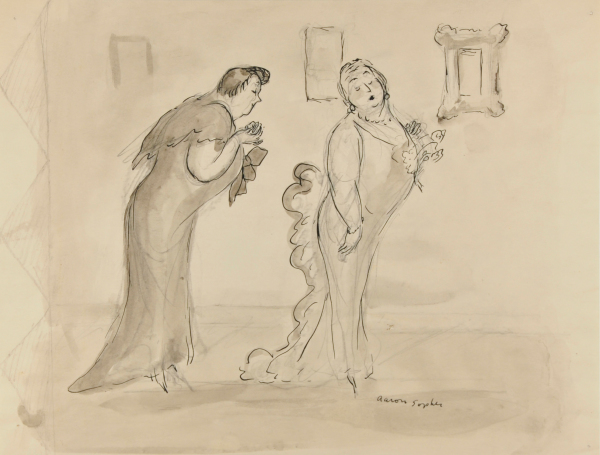 TWO WOMEN AT THE MUSEUM