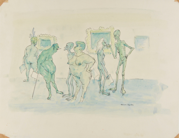 NUDE VISITORS AT THE MUSEUM