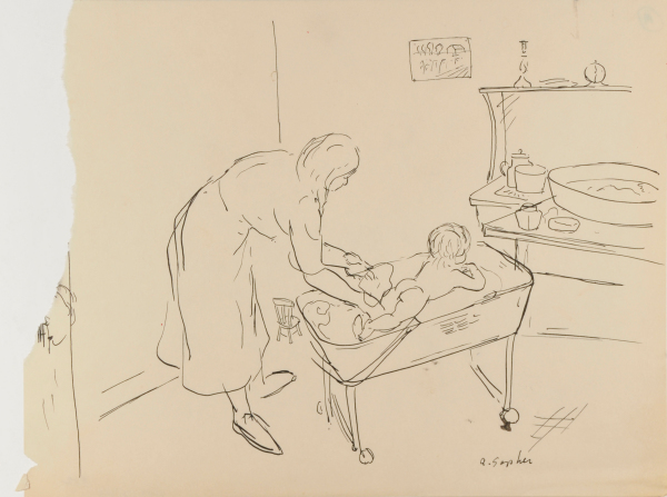 CHANGING BABY'S DIAPER