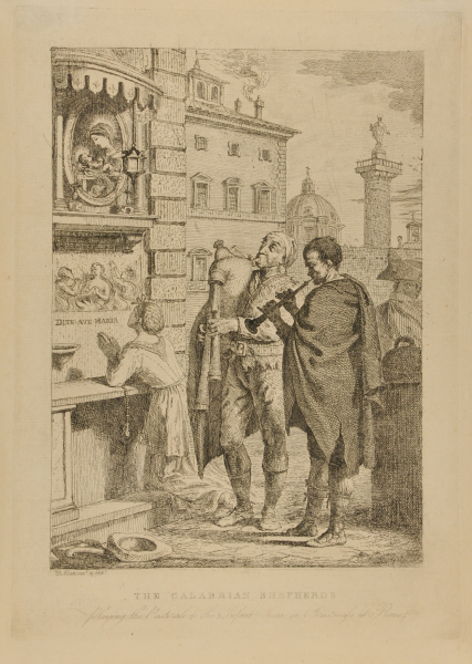 The Calabrian Shepherds Playing the Pastorale to the Infant Jesus on Christmas at Rome