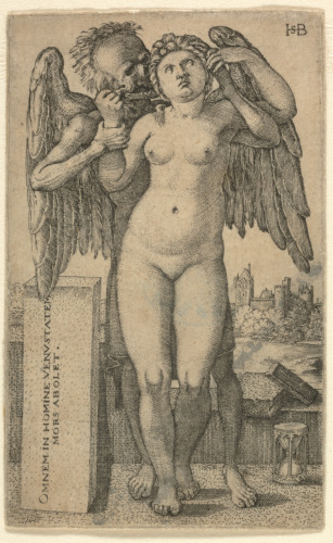Death and the Nude Woman Standing