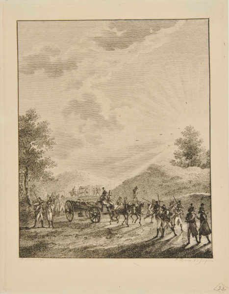 SOLDIERS AND ARTILLERY WAGON