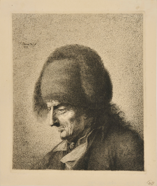 Head of an Old Man Looking Down