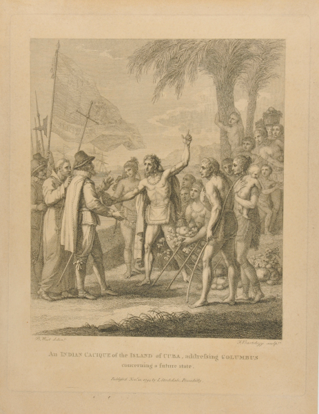 AN INDIAN CACIQUE OF THE ISLAND OF CUBA, ADDRESSING COLUMBUS/CONCERNING A FUTURE STATE