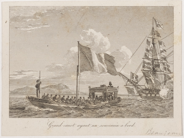 Grand Canot Ayant Un Souverain a bord