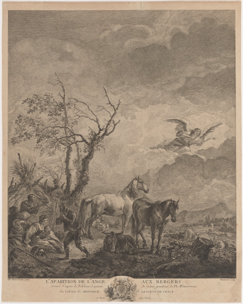 L'Aparition De L'Ange Aux Bergers (The Angel appears to the shepherds)