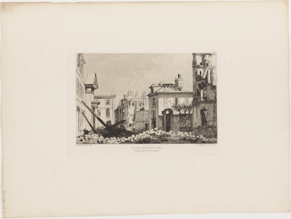 Place de L'Hospice A St. Cloud (Apres le depart des Prussiens)