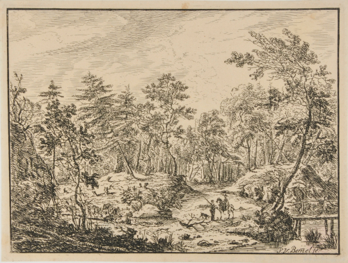 Woods with Pedestrian and Rider