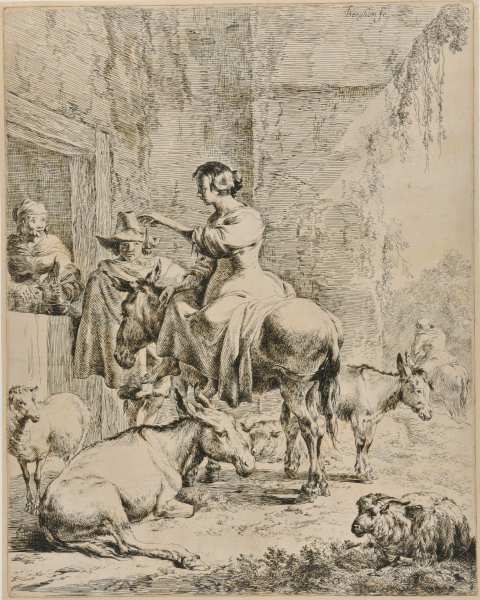 HALT AT THE INN DOOR