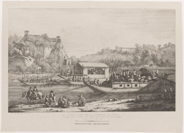 Pope Pius VII Crossing the River at Lyons