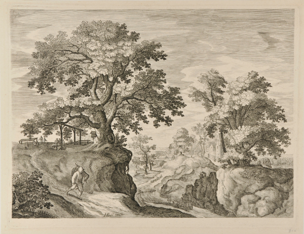 Landscape with Wayfarer at Left