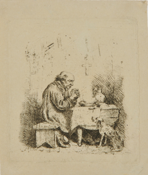 Old Man Saying Grace