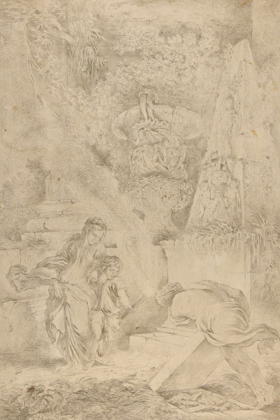 The Tomb Filled with Armor (Circe Seeking the Arms of Achilles?)