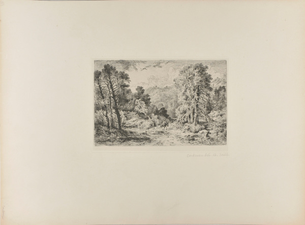 Mountainous Landscape, with Man on Horeseback