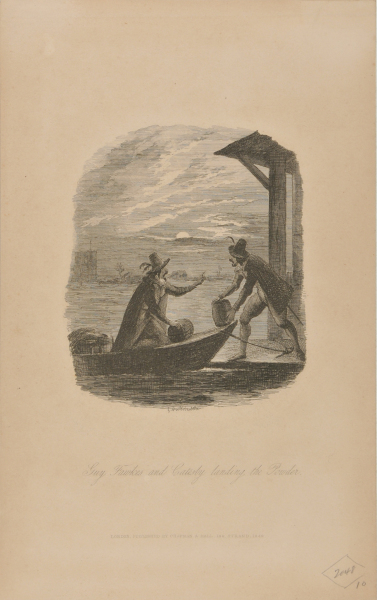 GUY FAWKES AND CATESBY LANDING THE POWDER