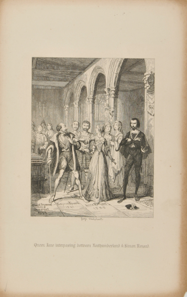 Queen Jane Interposing between Northumberland and Simon Renard