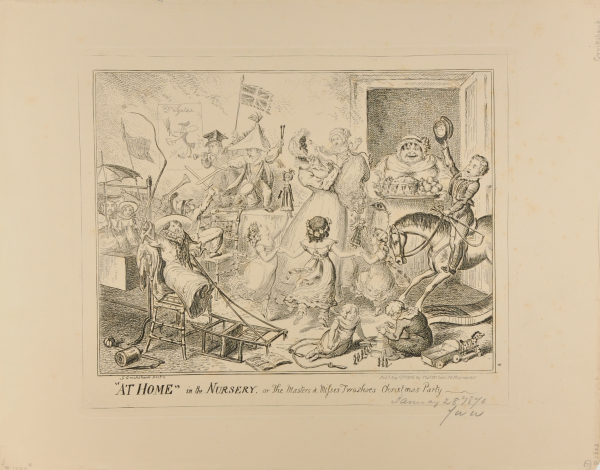 "AT HOME" IN THE NURSERY, OF THE MASTERS & MISSES TWOSHOES CHRISTMAS PARTY