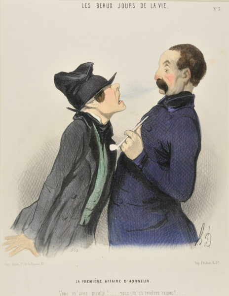 THE FIRST DUEL. YOU HAVE INSULTED ME.... YOU WILL GIVE ME SATISFACTION!