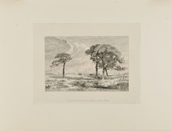 LANDSCAPE WITH HORSES DRAWING A WAGON
