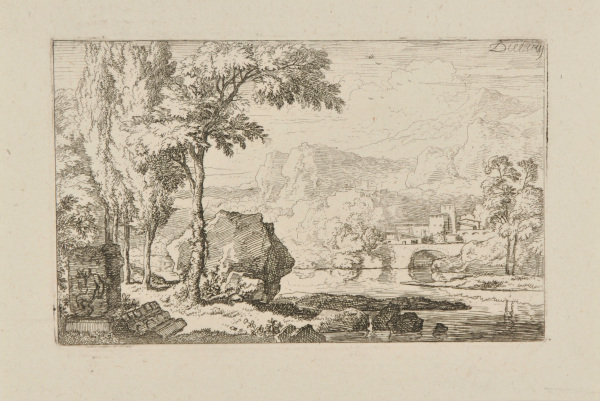 LANDSCAPE WITH A BAS-RELIEF