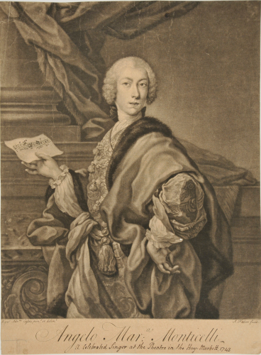 Angelo Maria Monticelli (A Celebrated Singer at the Theatre in the Hay-Market)