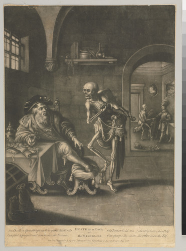 DEATH FIDDLING BEFORE A MISER