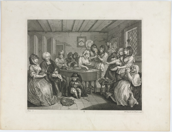 PLATE 6 FROM "A HARLOT'S PROGRESS"