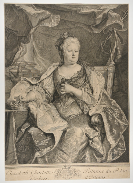 ELIZABETH CHARLOTTE PALATINE DU RHIN/ DUCHESSE D'ORLEANS