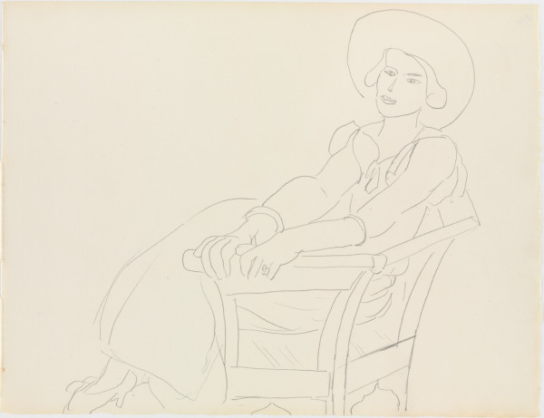 STUDY FOR "THE YELLOW DRESS"