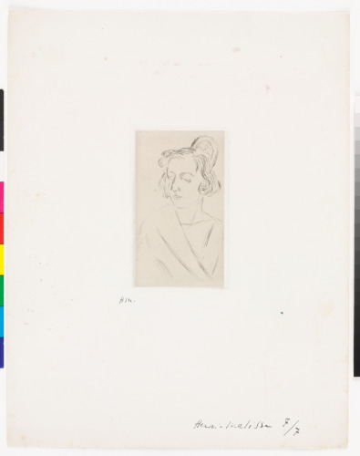 SPANISH WOMAN WITH HAIR COMB, EYES LOWERED