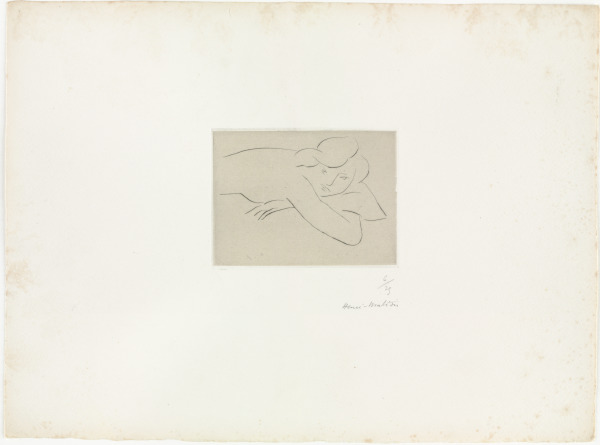 TORSO RESTING ON ARMS