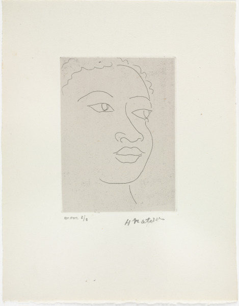 MARTINIQUAISE, STUDY FOR "FLEURS DU MAL"