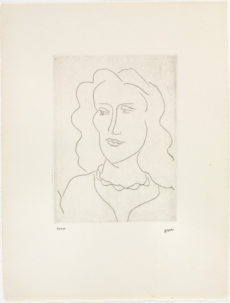 YOUNG WOMAN, FACE IN THREE-QUARTER VIEW