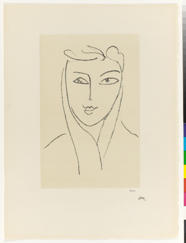 YOUNG WOMAN WITH SILK NECKERCHIEF