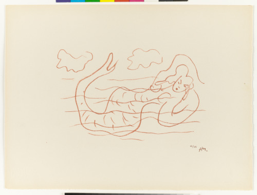 MERMAID, STUDY FOR "I WISH TO DRAG MY PAIN THE LENGTH OF FRANCE"