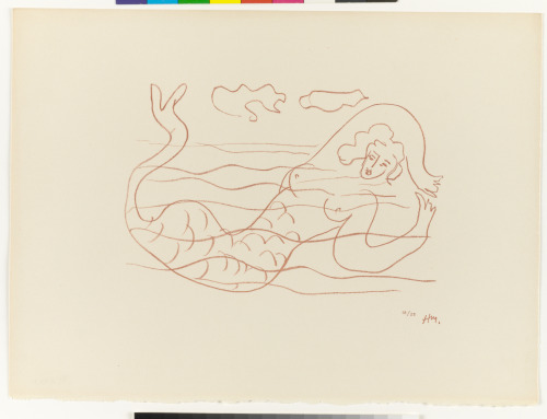 MERMAID, STUDY FOR "I WISH TO DRAG MY PAIN THE LENGTH OF FRANCE"