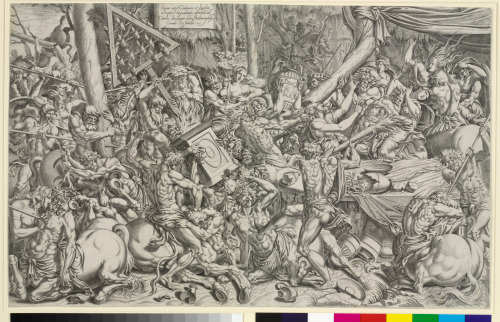 THE BATTLE OF THE CENTAURS AND LAPITHS AT THE WEDDING OF HIPPODAMIA