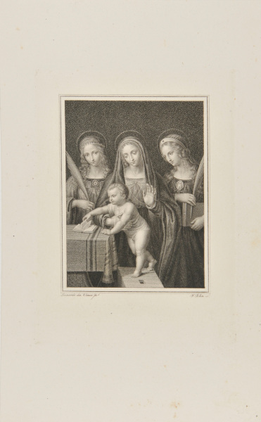 VIRGIN AND CHILD WITH TWO FEMALE SAINTS