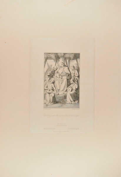 THE MADONNA AND CHILD WITH ANGELS IN A PALM GARDEN